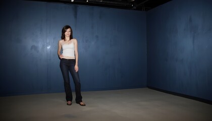 Clear Plain Shiny Warm Soft Vintage Bokeh Cloudy Wave Like Geometric Blue Background or Texture