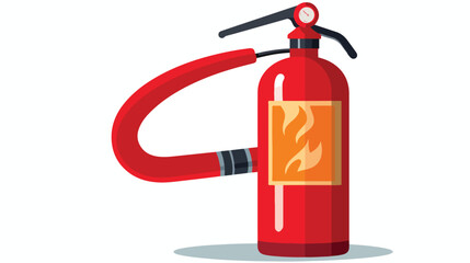 Red extinguisher - emergency equipment for extingui