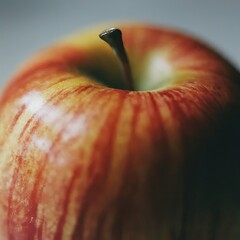 Closeup photo of a apple macro 35mm close up film still photography natural light