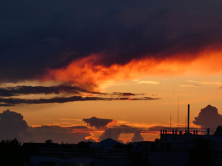 Sunset in Roggentin near Rostock (Germany)