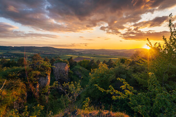 Sonnenaufgang auf der Blauen Kuppe / Eschwege