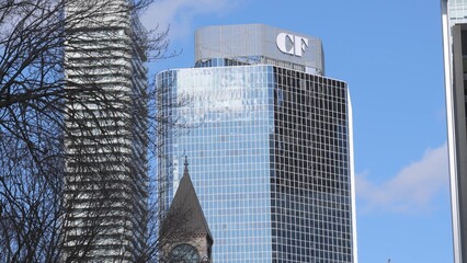 Naklejka premium CF building in Toronto Canada - TORONTO, CANADA - APRIL 15, 2024