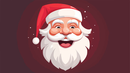 Santa Claus face laughing facial expression cartoon