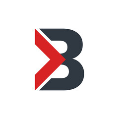 Letter B logo design template elements