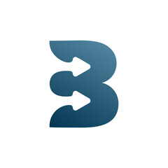 Letter B logo design template elements