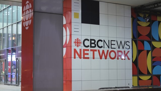 CBC News Network in Toronto Canada - TORONTO, CANADA - APRIL 14, 2024