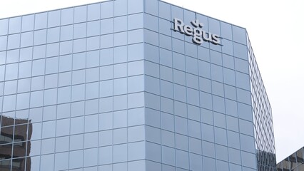 Obraz premium Regus and Royal Bank of Canada RBC Towers in Hamilton Ontario - HAMILTON, CANADA - APRIL 13, 2024
