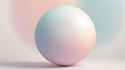 Obraz premium Pastel colored circular sphere, geometric graphic diagram that can be used as presentation background material