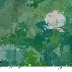 Oil paintings and various flowers, lotus leaves, cats, dogs, chrysanthemums, ponds, goldfish, and beautiful scenery