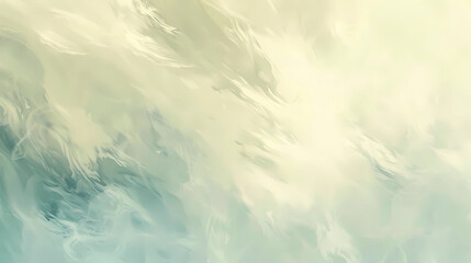 Obraz premium A Serene Abstract Blend of Pastel Green, Yellow, and White