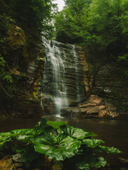 Harmankaya waterfall in spring