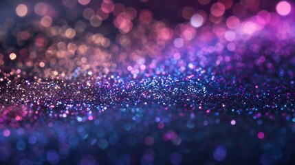 Shiny gold glitter bokeh background. Creative sparkling star dust texture for luxury rich greeting card. Jewel abstract Christmas  aesthetic.