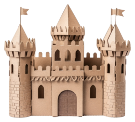 PNG Castle architecture cardboard building.