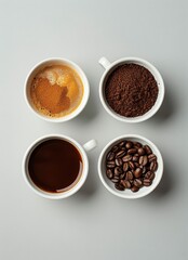 Plate With Coffee Bowls Varieties