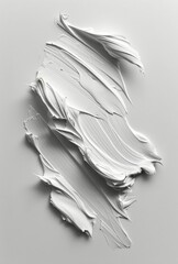 Close Up of White Paint on Gray Surface