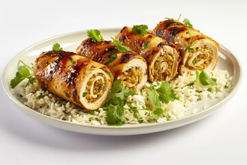 Exquisite All-Bran® Chicken Roulades with Crunchy Cereal Filling