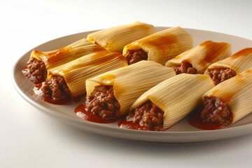 All-Beef Tamales: Savory Delights with Seasoned Ground Beef