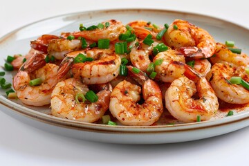 Irresistible Shrimp with Green Onion and BBQ Spices