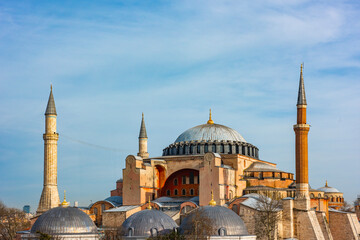 Obraz premium Hagia Sophia / Ayasofya. Hagia Sophia is the famous historical building of the Istanbul. Turkey.