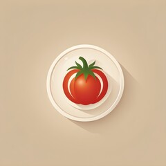 tomatoes on a plate logo