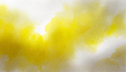 yellow abstract watercolor background or paper illustration gradient of white