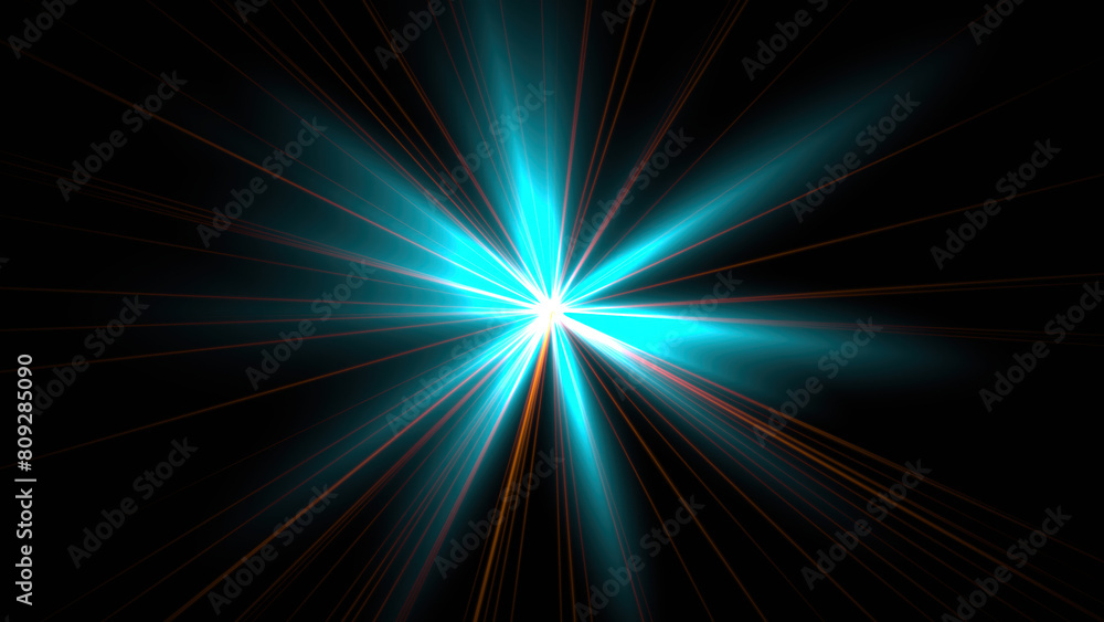 Aufkleber abstract shiny star. computer generated 3d render