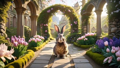 experience thrilling escapades with imaginative easter bunnies in a magical realm dominant hare...