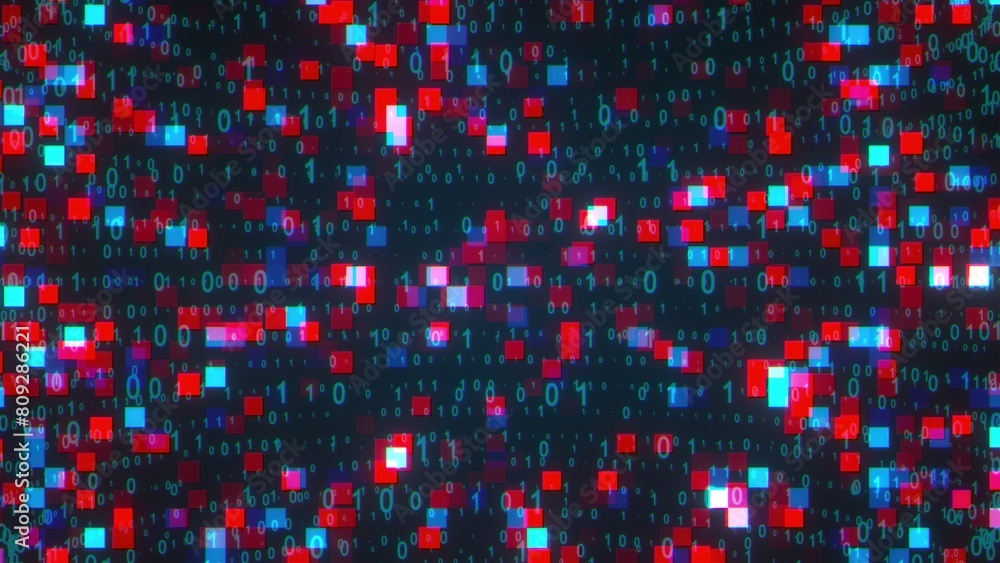 Aufkleber technology and data processing. computer generated 3d render
