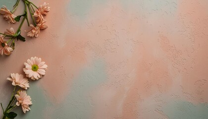 plastered pastel colored wall