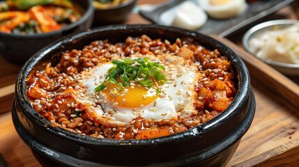 Hobakjuk of Korean traditional food. Generative Ai
