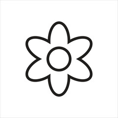 flower vector icon line template