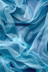 Obraz premium Floating fabric waves. Abstract background. Wallpaper for greeting card or backdrop banner.