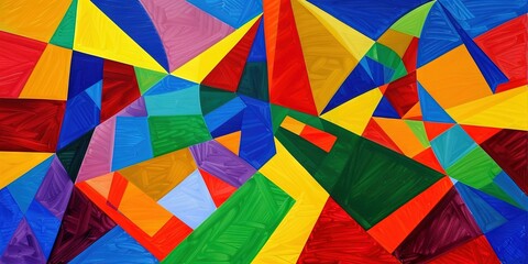 Fototapeta premium Colorful abstract mural