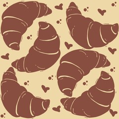 hand drawn bakery designs, illustration