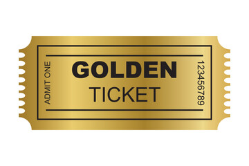 Golden Ticket Template Images