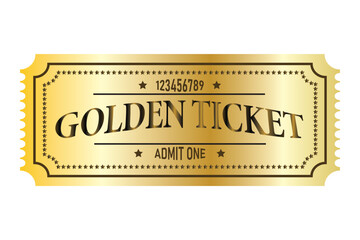 Golden Ticket Template Images
