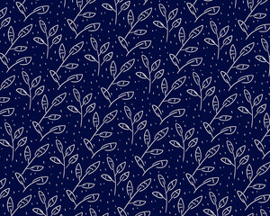 Minimalist pattern in dark blue for the winter seasons