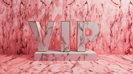 Pink Marble VIP concept art poster.