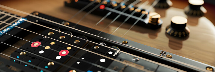 Interactive Digital Platform featuring Detailed Guitar Tabs - An Innovative Solution for Learners &...