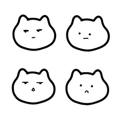 Adorable Cat Illustrations | Cute Hand Drawings | For Creative Projects | Minimalist Design
