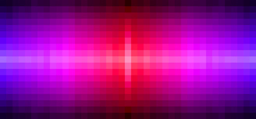 Purple glow pixel square abstract background