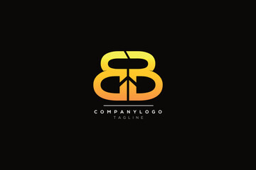 BB Logo letter initial building logo design template with graphic design vector illustration. Symbol, icon, creative.