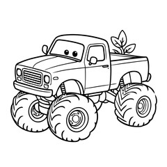 Cute vector illustration Monster doodle for children worksheet