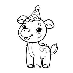 Cute vector illustration camel hand drawn for toddlers