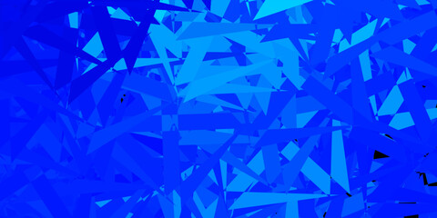 Light blue vector background with triangles.