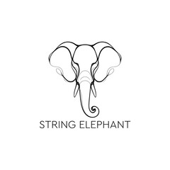 elephant outline illustration, black elephant art, elephant outline illustration, elephant silhouette, elephant design, elephant logo, cute elephant
