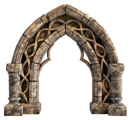 Fototapeta premium PNG Trefoil arch architecture white background spirituality