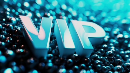 White Glossy Surface VIP concept art poster.