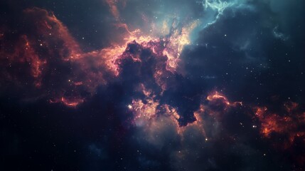 Fototapeta premium Abstract Celestial Bodies and Galaxies