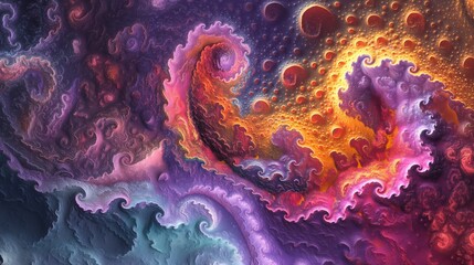 Abstract Fractal Patterns Expanding Infinitely